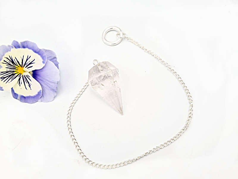 Clear Quartz Pendulum Point