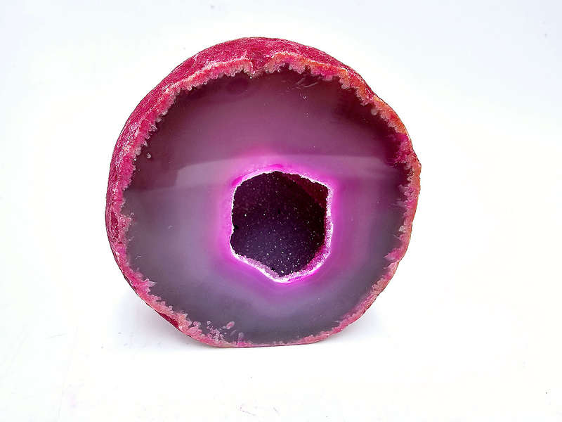 Agate Geode Freeform Standing (Pink) (264g)