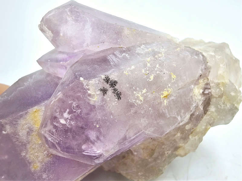 Amethyst Cluster B (332g) Small Dentritic Markings