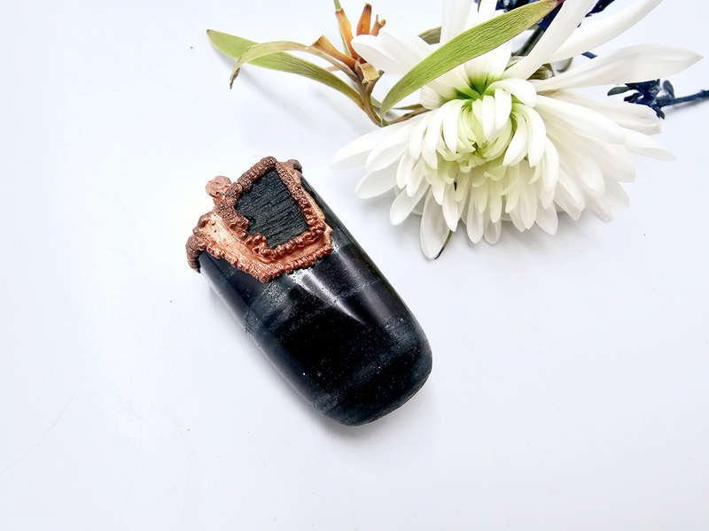 Ancestralite &amp; Moldavite Copper Pendant