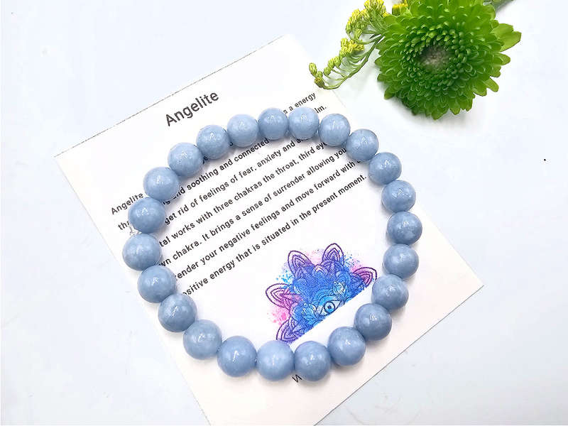 Angelite Bangle (8mm)