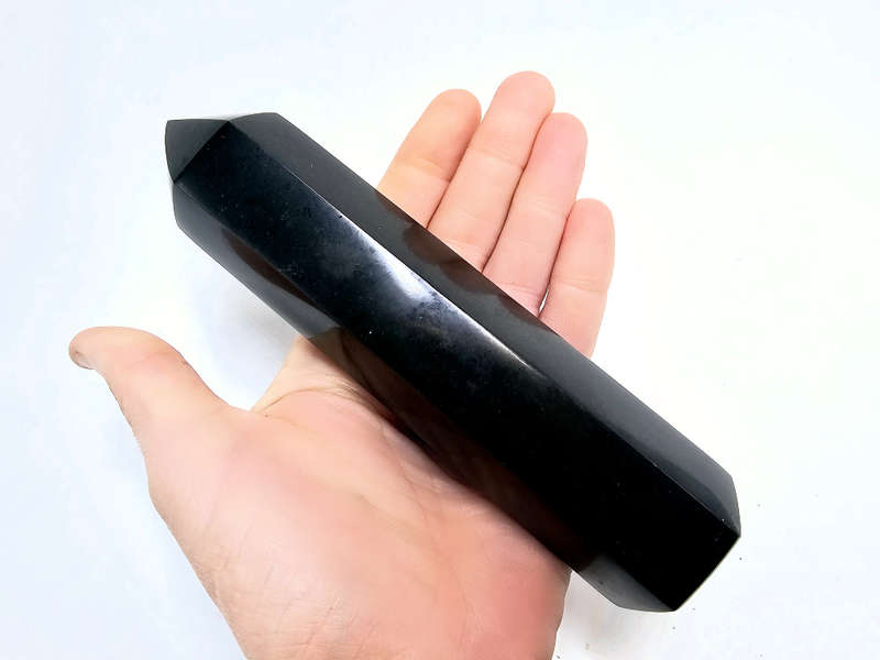 Black Basalt Polished Point B (422g)