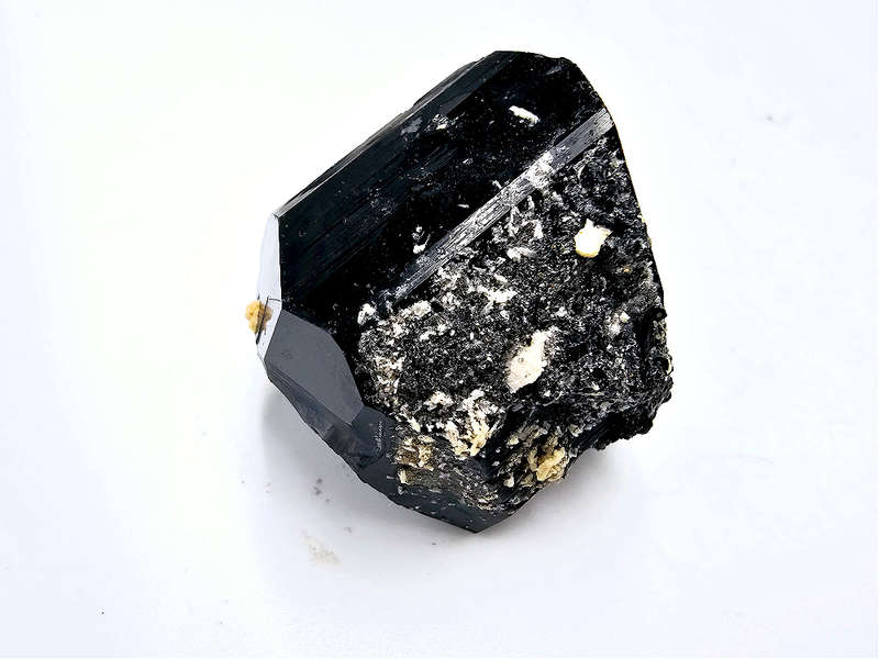 Black Tourmaline Rough L (82g) Hyalite Inclusions