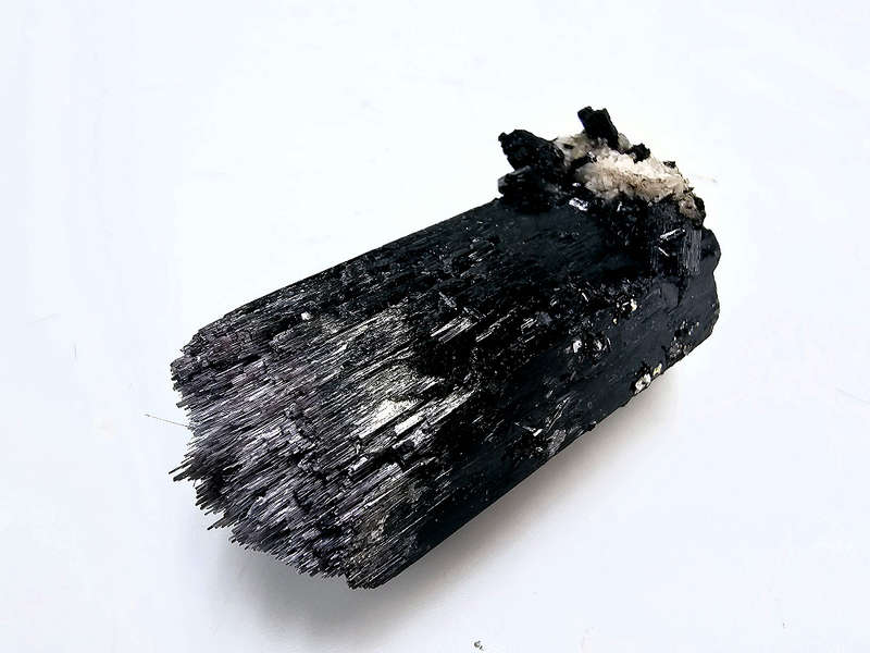 Black Tourmaline Rough N (108g) Hyalite Inclusions