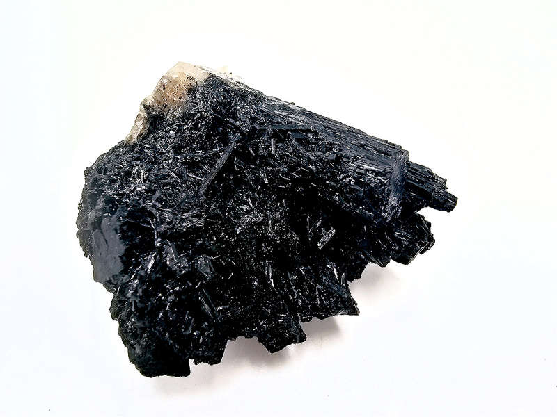 Black Tourmaline Rough Q (72g) Smoky Quartz