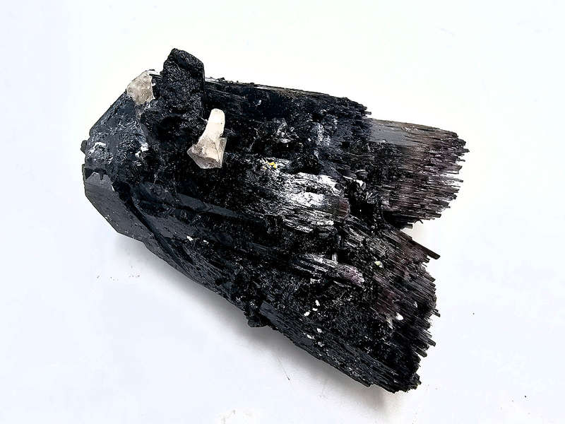 Black Tourmaline Rough M (134g) Quartz Inclusion