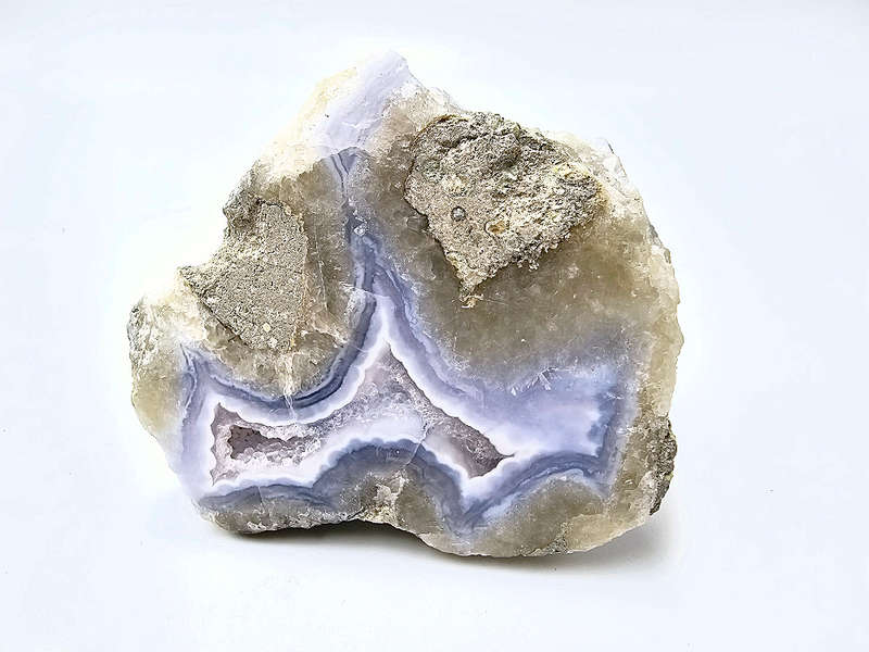 Blue Lace Agate Drusy - Semi Polished C (174g)