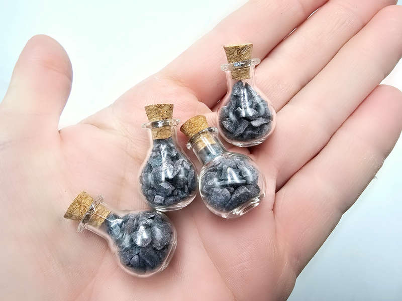 Mini Bottle Of Blue Sandstone Chips