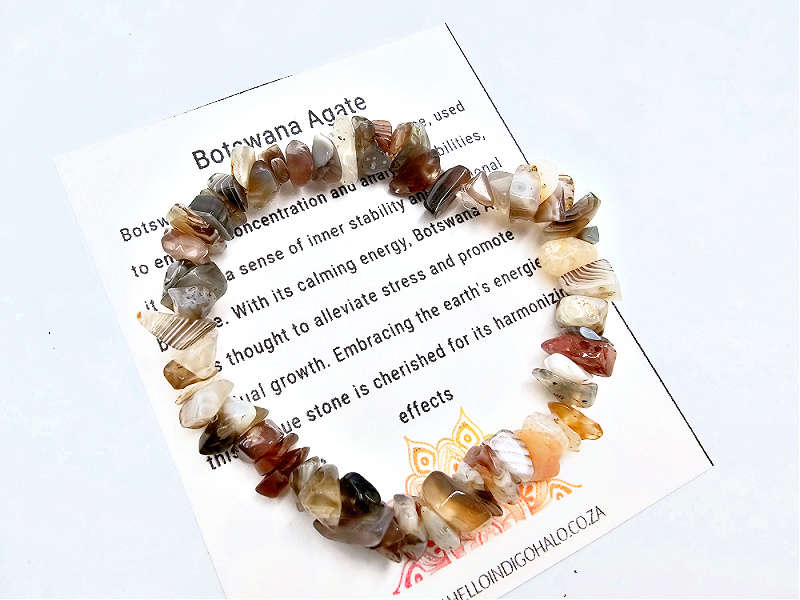 Botswana Agate Chips Bangle