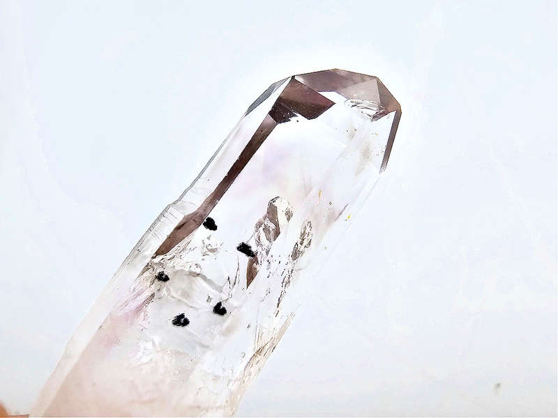 Brandberg Quartz Point B (6.69 g) Amethyst Enhydro