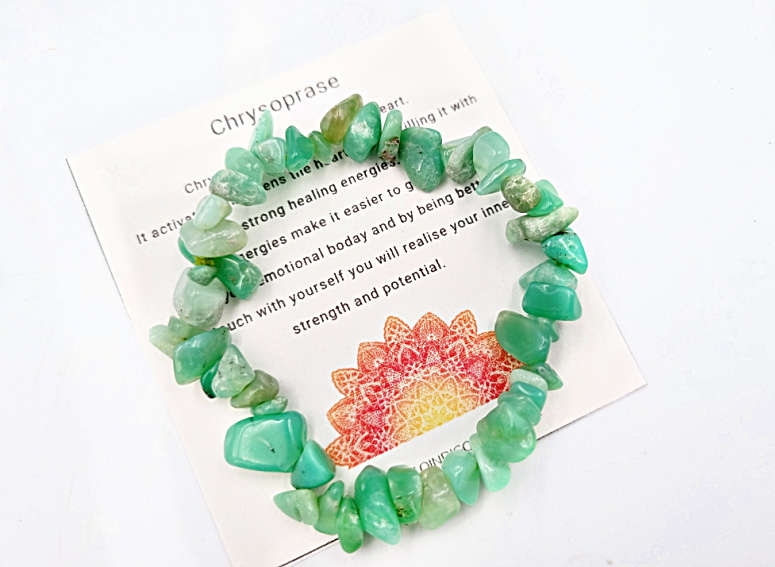 Chrysoprase Chips Bangle