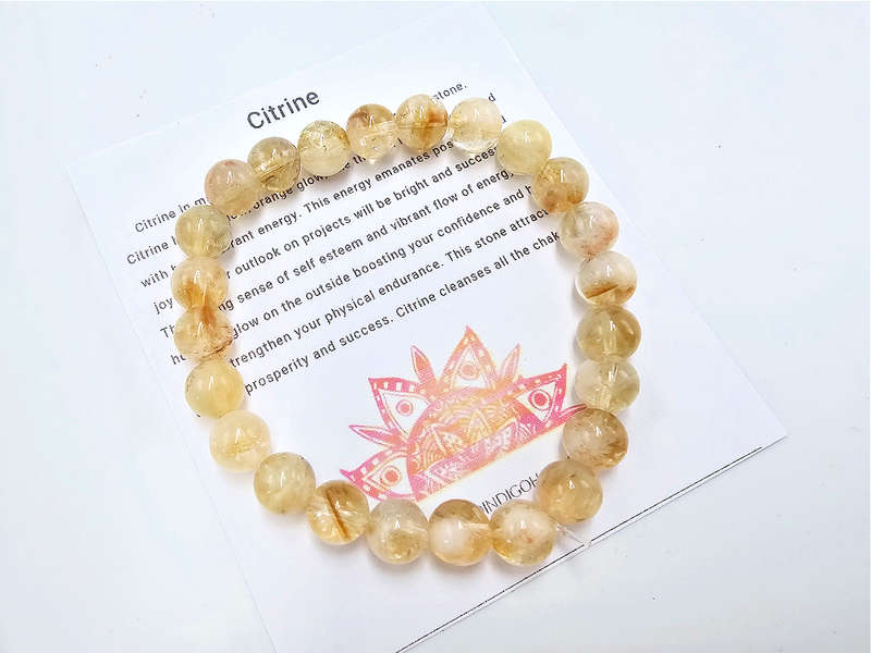 Citrine Bangle (8mm)