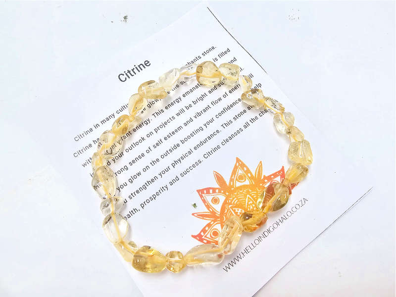 Citrine  Gemstone Nugget Bangle