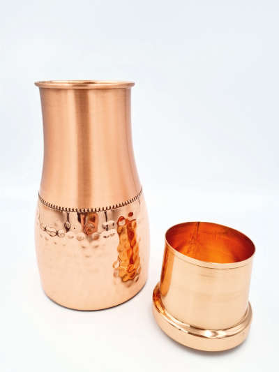 Copper 1L Water Carafe &amp; Cup