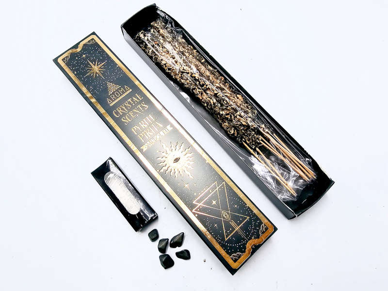 Aroma Crystal Scents (Pyrite Smudge Kit)