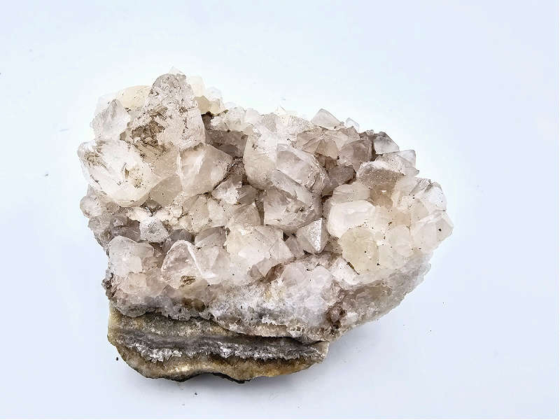 Dogtooth Calcite on Quartz G (282g)