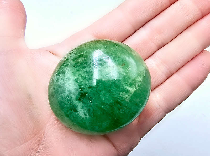 Fluorite Palm Stone Emerald Green A (146g)