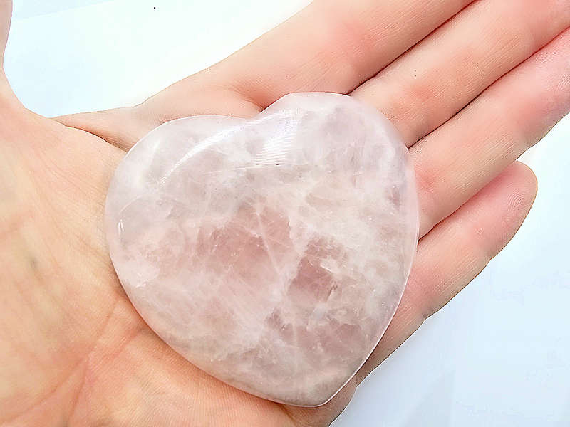 Rose Quartz Heart  (6cm)
