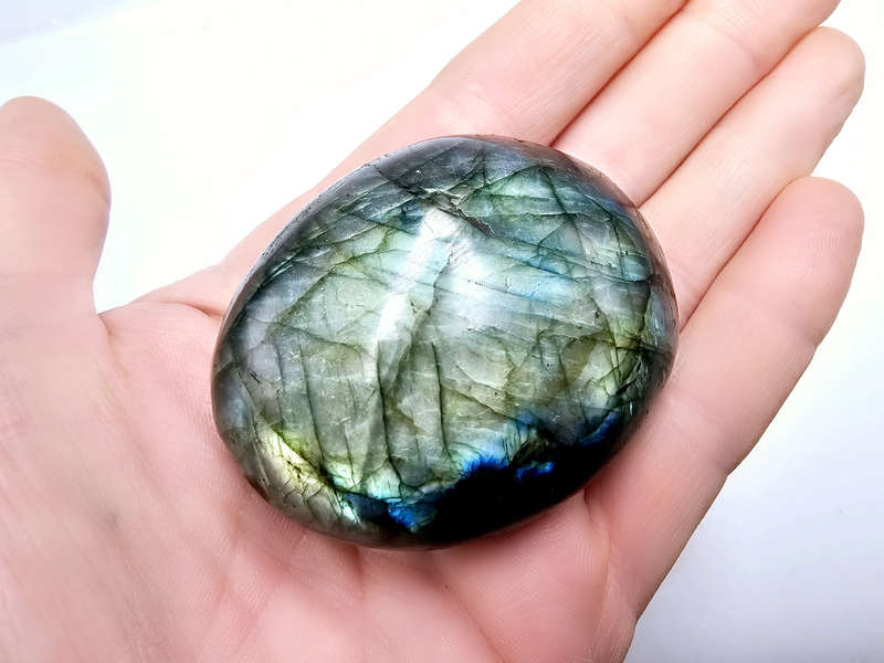 Labradorite Palm Stone C (118g)