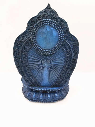 Buddha Statue Blue Lotus (25cm)