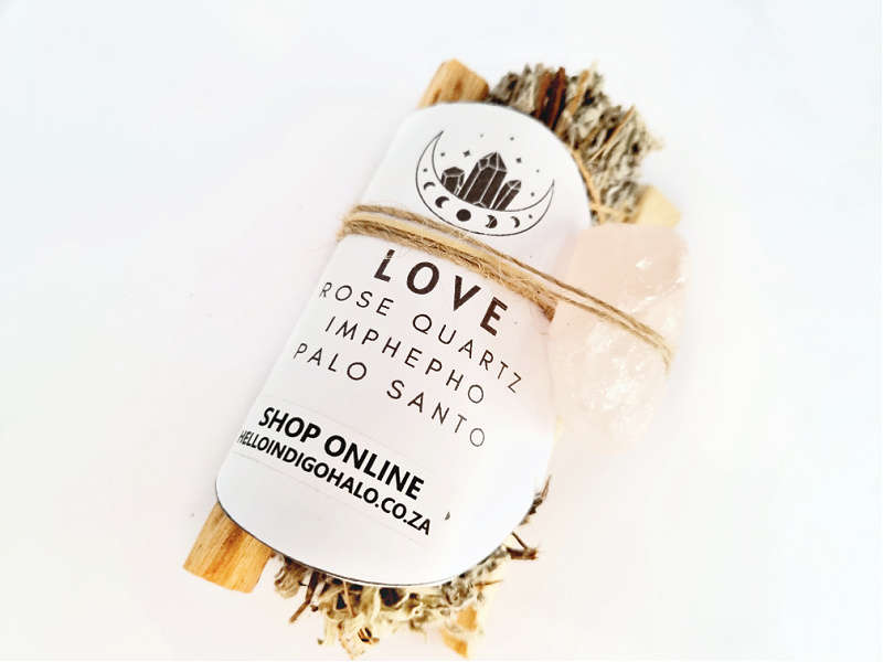 Smudge Stick Love Combo (Rose Quartz)