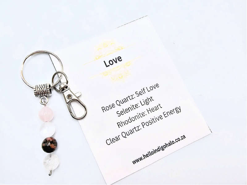 Love Gemstone Key Ring