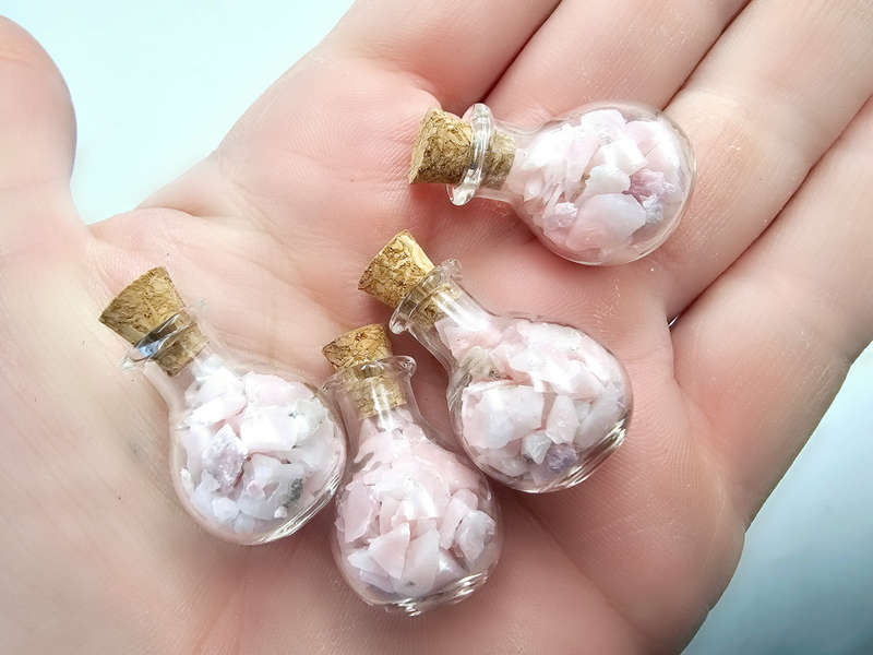 Mini Bottle Of Pink Opal Chips