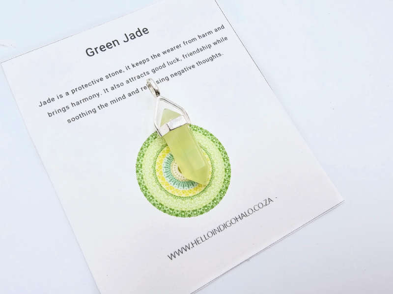 New Jade Mini Crystal Pendant (925 Silver)