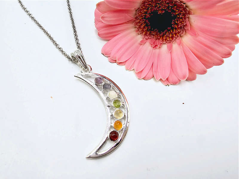 Moon Chakra Gemstone Necklace
