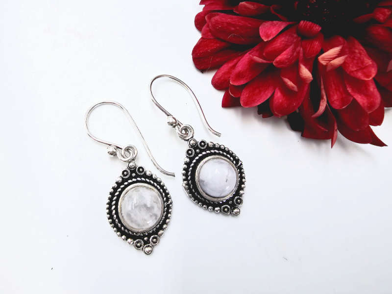 Moonstone Earrings New Age