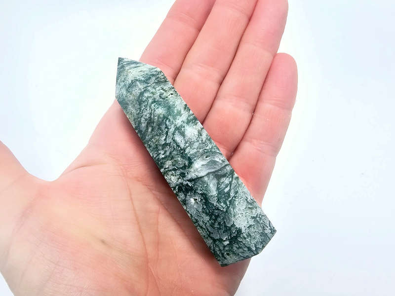 Moss Agate Polished Point A (9cm)