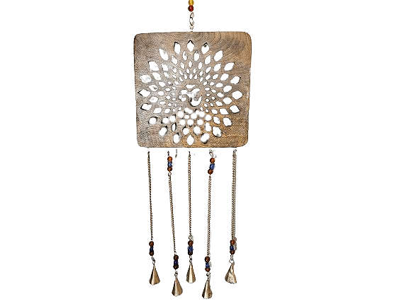 Om Bell Chime Wood (78cm)
