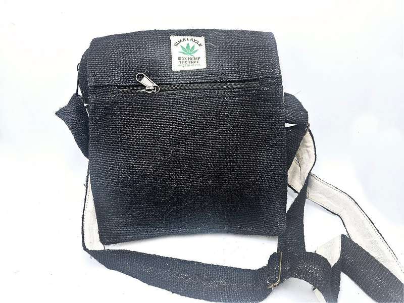 Shoulder Bag Pure Hemp Black