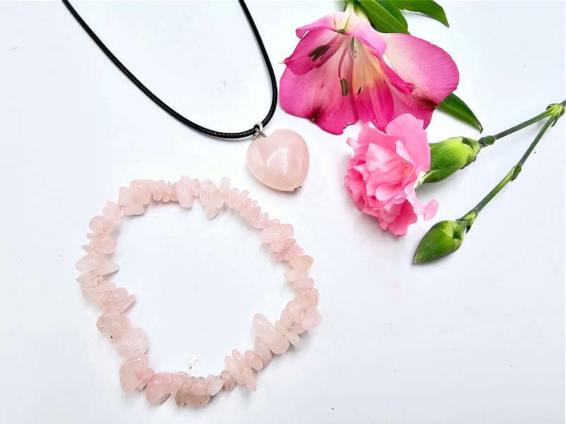Rose Quartz Jewellery Gift Set (Love)