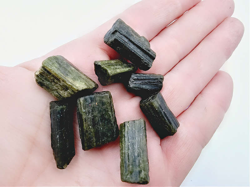 Green Tourmaline Mini Chunks Rough (Approx 2cm)