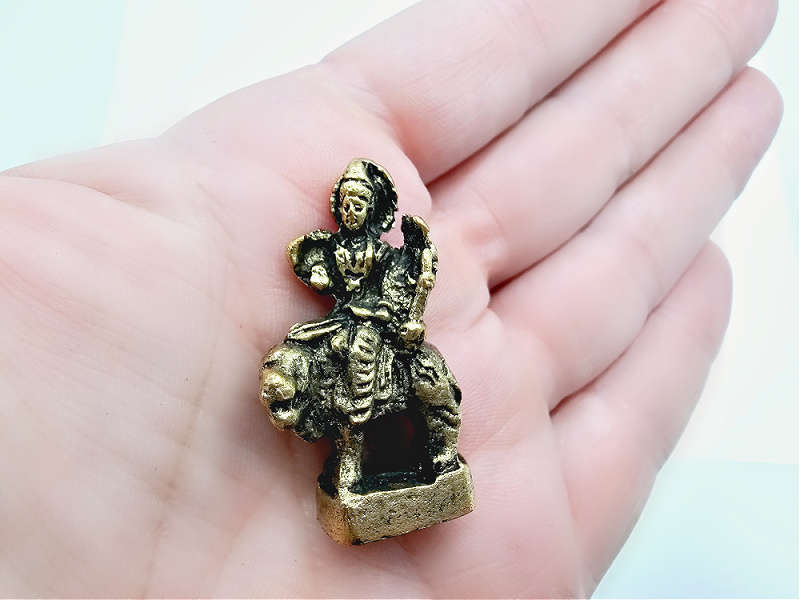 Small Brass Ornament - Durga (3cm)