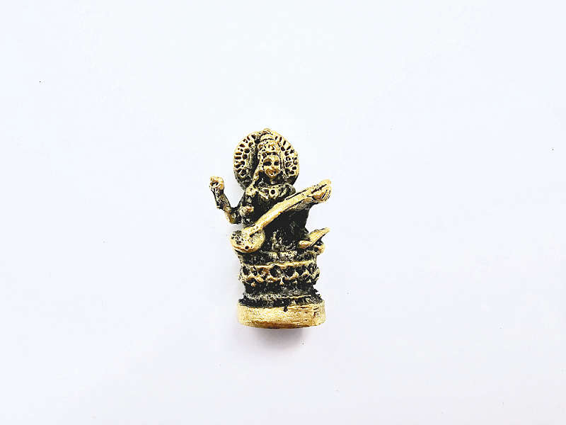 Small Brass Ornament - Sarawati (3cm)