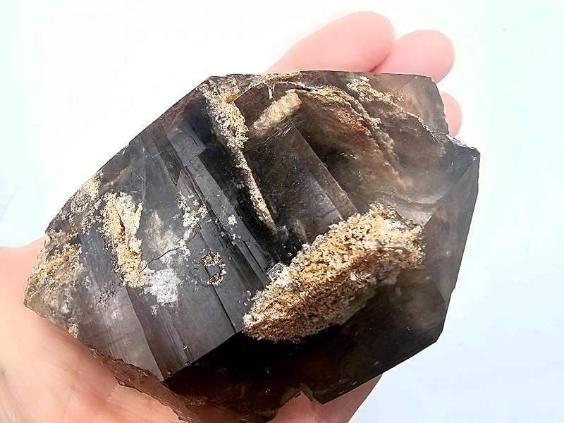 Smoky Quartz Point A21 (288g) RARE Sand Inclusions