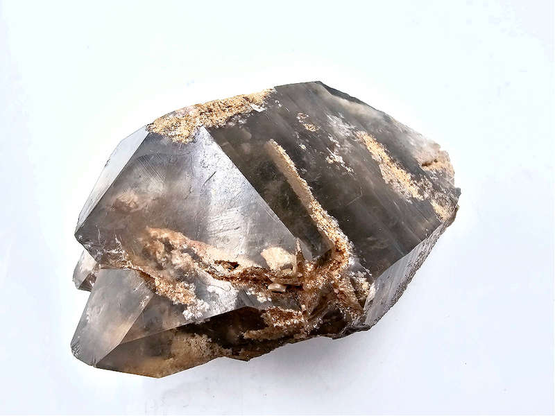 Smoky Quartz Point A21 (288g) RARE Sand Inclusions