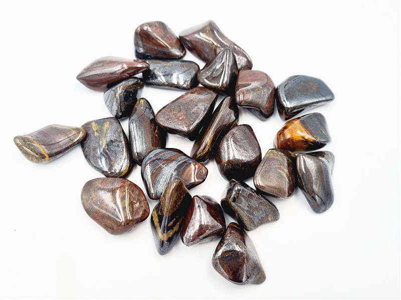 Tiger Iron Tumble Stones