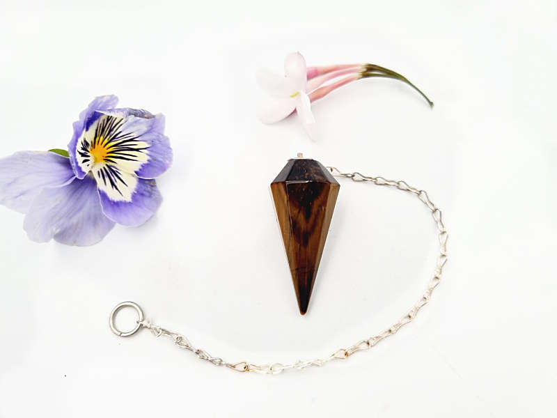 Tigers Eye Pendulum Point
