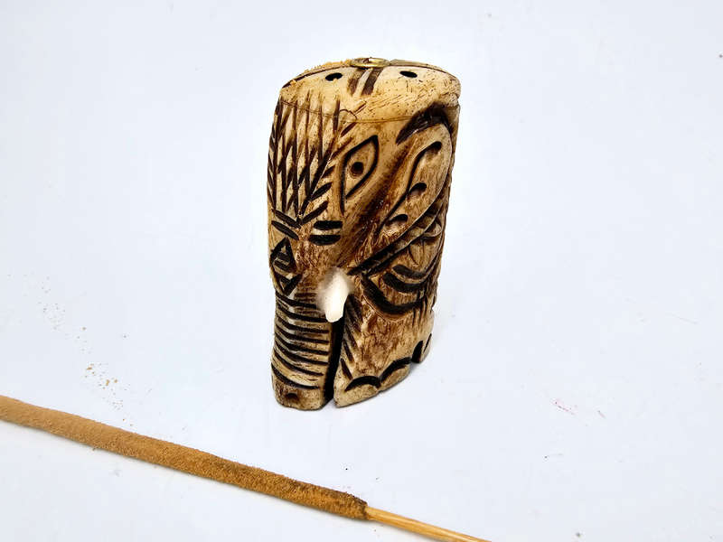 Elephant Incense Holder(Hand Carved Yak)