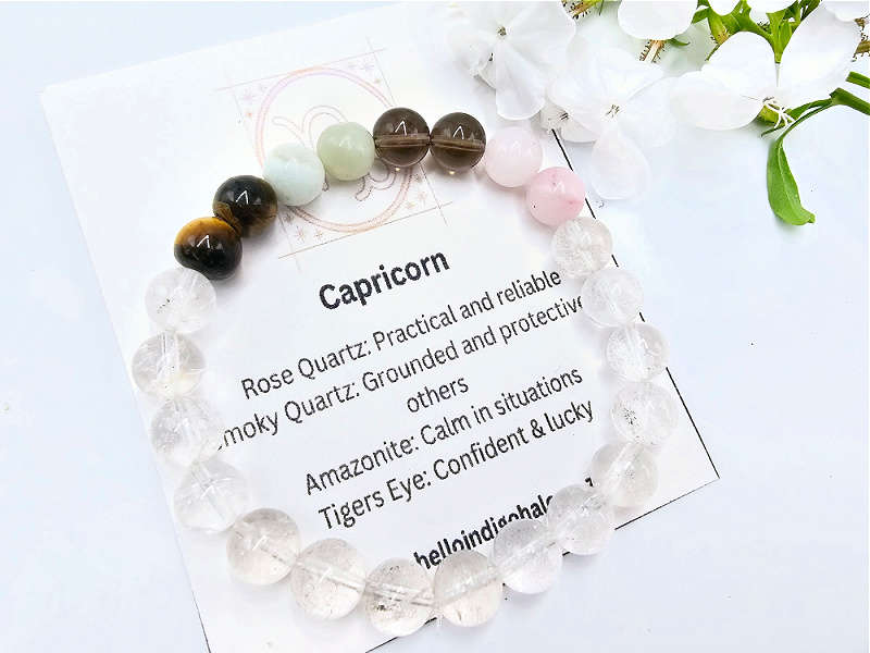 Capricorn Zodiac Gem Bangle (22 Dec - 19 Jan)