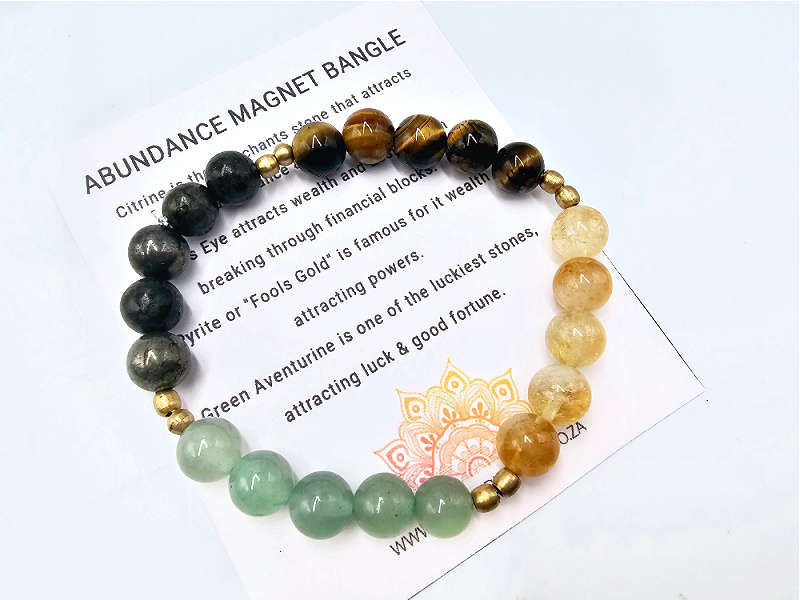 Abundance Magnet  Gemstone Bangle (8mm)