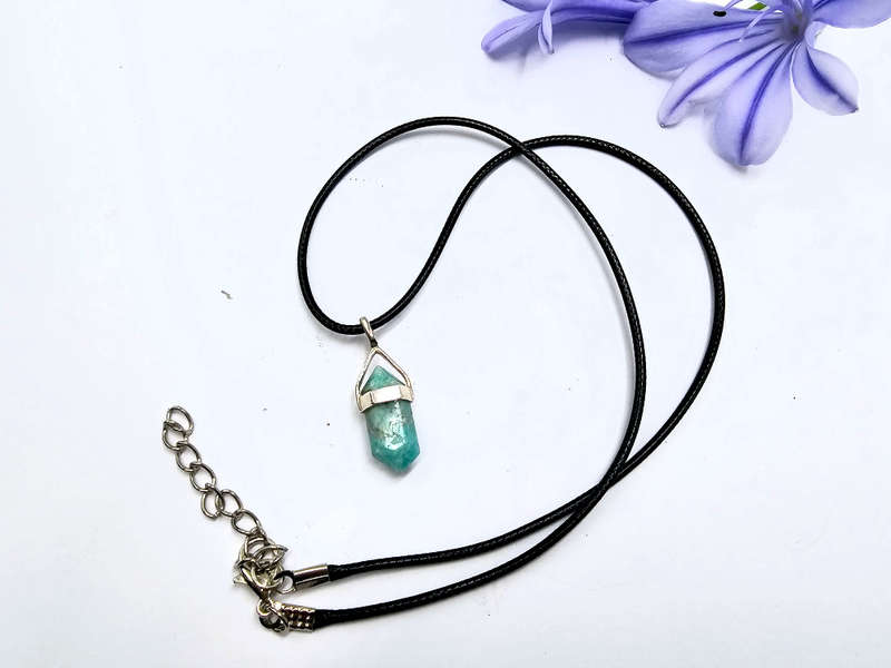 Amazonite Point Necklace Mini (925 Silver)