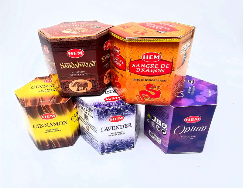 Backflow Incense Cone Combo Pack (5 Boxes)