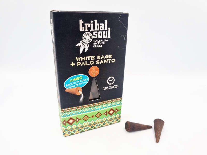 Tribal Soul White Sage &amp; Palo Santo Backflow Cones