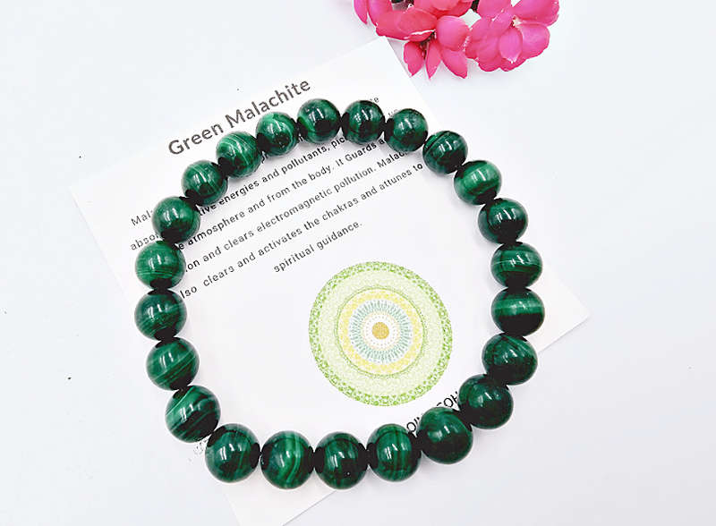 Green Malachite Bangle (8mm)