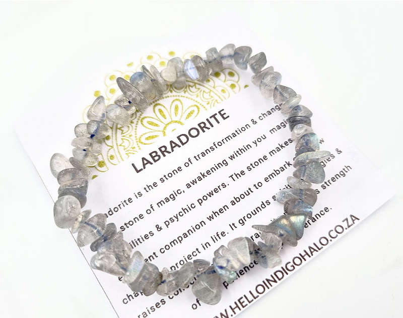 Labradorite Chips Bangle