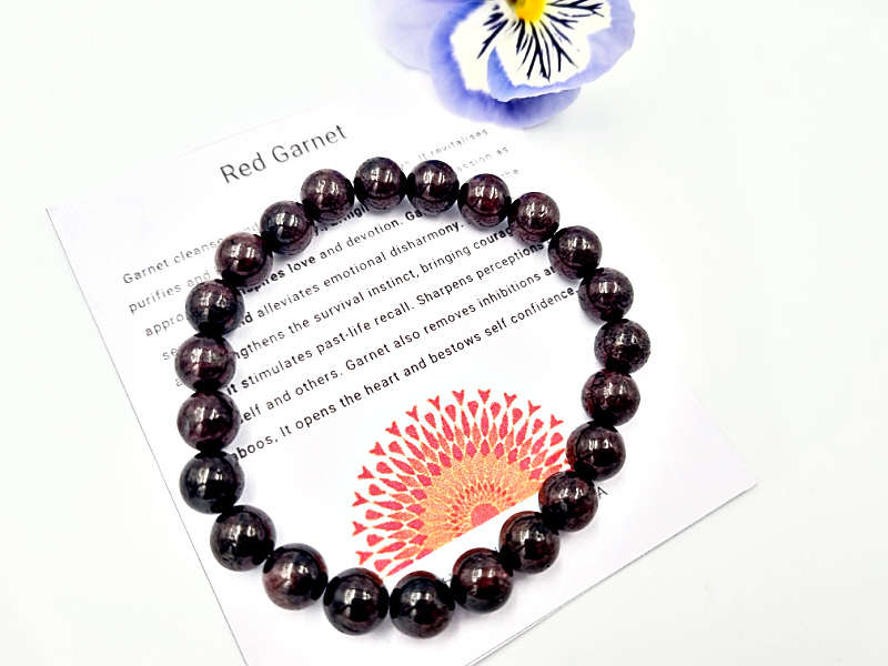 Red Garnet Bangle (8mm)